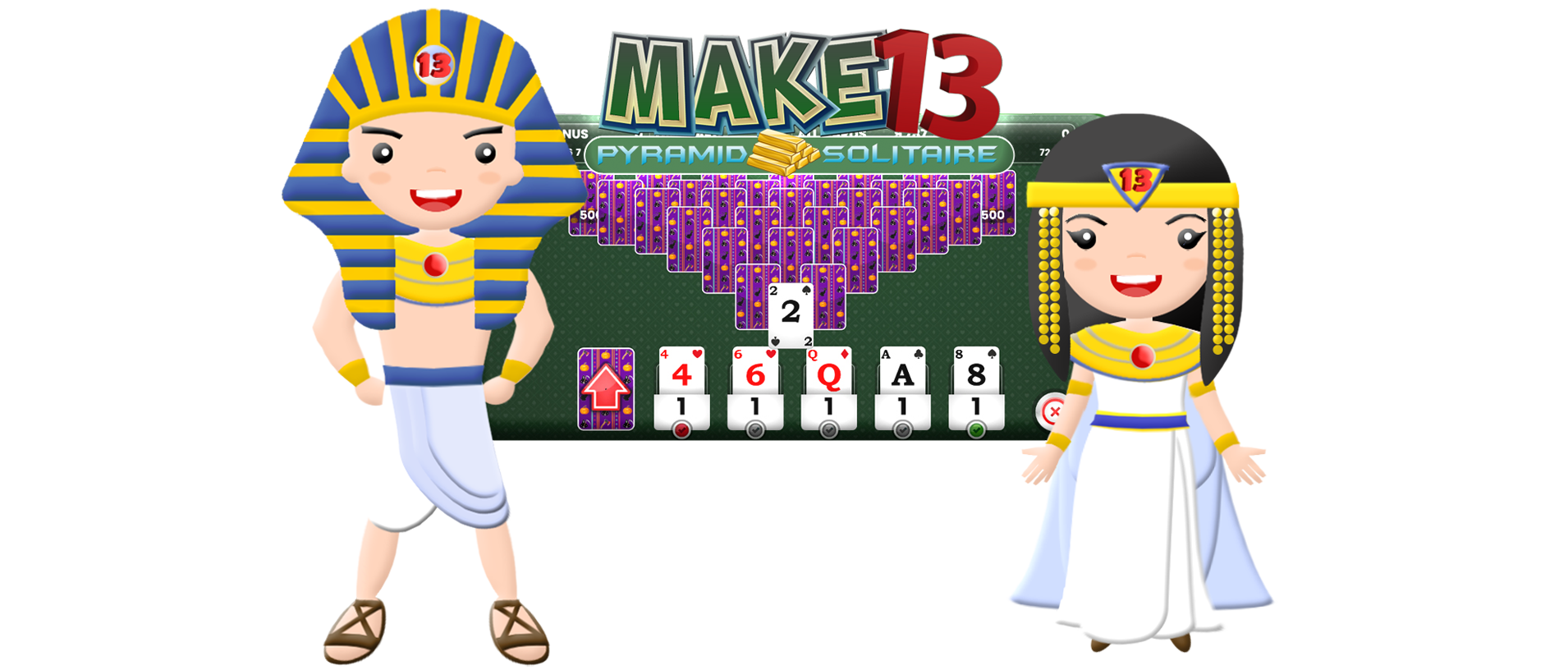 Make 13 Online Pyramid Solitaire Tournaments